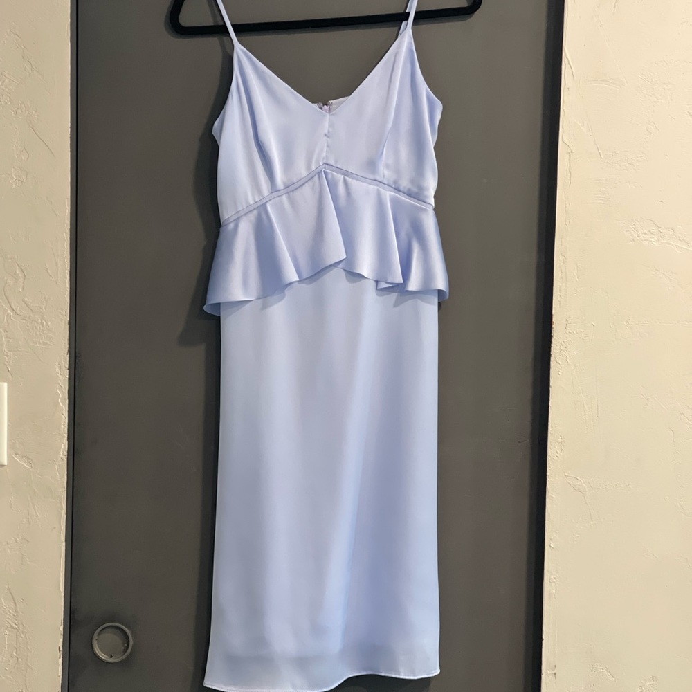 Banana Republic Soft Blue V-Neck Dress